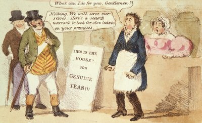 Sloe (Slow) But Sure Justice, nr. 46 fra Caricatures, ca. 1831 af English School